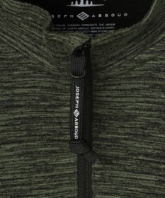 JOSEPH ABBOUD MOUNTAIN 【UNISEX】ランダムスラブリップハーフジップ