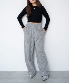 WEGO 【ウエストゴム/XSSMサイズ展開】スウェットワイドパンツ