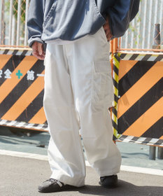 WEGO 【ユニセックス着用ITEM/SMLサイズ展開】ワイドカーゴパンツ