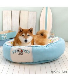 PET PARADISE スヌーピー クールカドラー 《アイス柄》 丸型 Ｌ