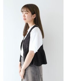 Green Parks ジャガードペプラムＺｉｐベスト