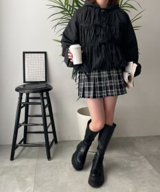 WEGO リボンフードブルゾン