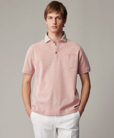 JOSEPH ABBOUD 【愛されて20年！オーガニックコットン使用】 バンダナプリント ダディ ポロシャツ