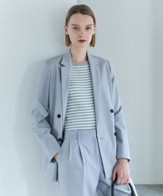 ICB LooseWeave ダブルブレストジャケット スモーキーサックス