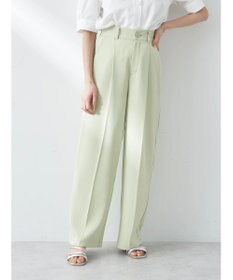 earth music&ecology タックストレートパンツ