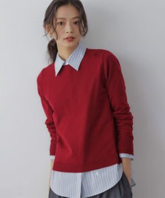 組曲 S 【加藤ローサさん着用】コットンタッチシャーティングボウタイ付き シャツ