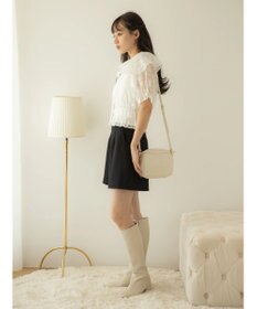 earth music&ecology 衿付きフラワーブラウス