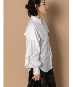 Te chichi 【泉 里香さん着用・Oggi.jp10/23掲載】ラッフルスリーブシャツ