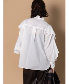 Te chichi 【泉 里香さん着用・Oggi.jp10/23掲載】ラッフルスリーブシャツ