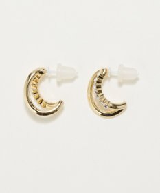 Phoebe 〈アレルギー対応〉ブリリアントダブルフープセラミックピアス　ゴールド