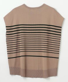 ANY 【洗濯機可/接触冷感/UVカット/アンチピリング】フレンチスリーブニットプルオーバー