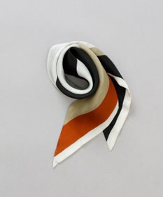 AURORA Oggi12月号掲載 Beaurance （ビューランス）シルクツイル トライアングルスカーフ(リング付き)