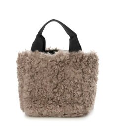 UNBILLION カシュカシュ cachecache / フェイクファー×チェック柄リバーシブルトート