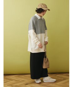 CRAFT STANDARD BOUTIQUE ニットドッキング裏毛プルオーバー