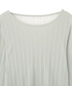 earth music&ecology ランダムチェーンリブバックレースプルオーバー