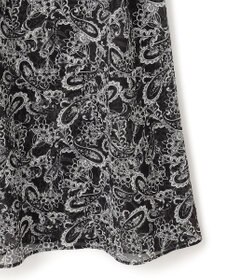 23区 L 【一部店舗限定/速乾性/洗える】モノトーンプリント ワンピース