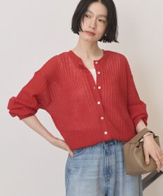 AMERICAN HOLIC 【前後2WAY】透かし編みニットカーディガン