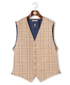 J.PRESS MEN 【J.PRESS ORIGINALS】Boil Random Window Pen Over Odd Vest / Japan Made