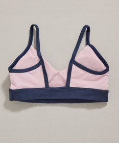 une nana cool 綿ベア天竺 カラーブロッキング ノンワイヤーブラジャー