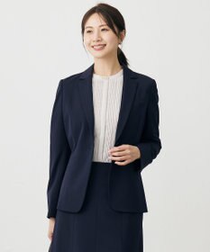 J.PRESS LADIES T/Rアルガンシルク テーラード ジャケット ネイビー系