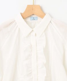 組曲 【WEB限定】ナチュラルローン フリルブラウス