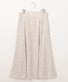 23区 【洗える】バックサテンアムンゼンレユールダイヤプリント スカート