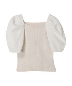 Green Parks ・ＡＮＤ　ＳＥＡＲＣＨ　布帛スリーブニットプルオーバー