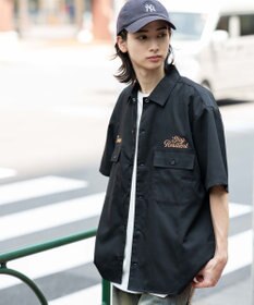 WEGO 【ユニセックス着用ITEM】刺繍ロゴツイルワークシャツ