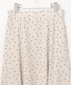 23区 L 【洗える】バックサテンアムンゼンレユールダイヤプリント スカート