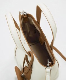 TOPKAPI 【Breath TOPKAPI】DUAL デュアル シュリンクレザー バイカラー トートバッグ チャーム付き