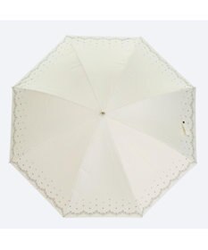 MOONBAT 晴雨兼用日傘 長傘 スカラ刺繍柄プリント／遮光 遮熱 UV