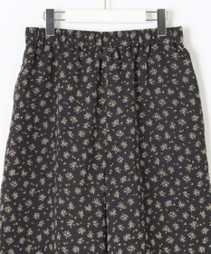 J.PRESS LADIES 【洗える】楊柳フラワープリント キュロット パンツ