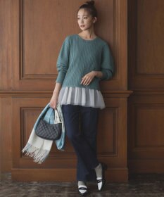 組曲 チュールレイヤード タンク