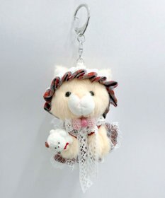 WEGO おめかしねこちゃんぬいぐるみキーホルダー