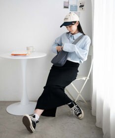 WEGO カラーハーフムーンショルダー