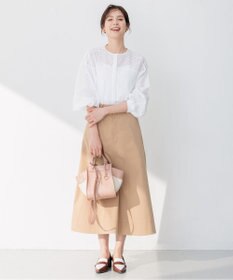 組曲 【ストレッチ・イージーケア】ハイウエストチノ スカート