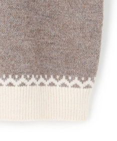 23区 【洗える】ジャガード クルーネック ニット