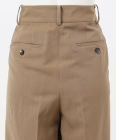 23区 【エステータ】ウールリネン タックワイドパンツ