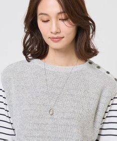 J.PRESS LADIES サークルパール ワントップ ネックレス