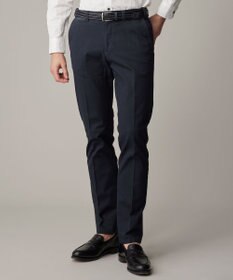 JOSEPH ABBOUD 【25SS・ウエストも伸びる！オーガニックコットン使用】ハイパワーオーガニックピケ パンツ ネイビー系