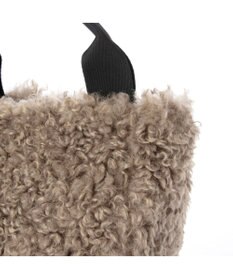 UNBILLION カシュカシュ cachecache / フェイクファー×チェック柄リバーシブルトート