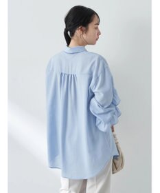 earth music&ecology フリルスリーブシャツ