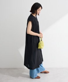Green Parks フレンチスリーブシャーリングワンピース