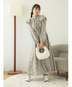 earth music&ecology リブドッキングフラワーワンピース