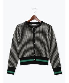 Te chichi バイカラークラシカルカーディガン