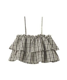 earth music&ecology 【予約】アソートチェックティアードビスチェ