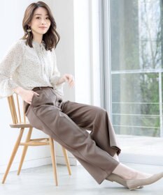 Tiaclasse L 【新色追加・洗える】センタープレスワイドパンツ