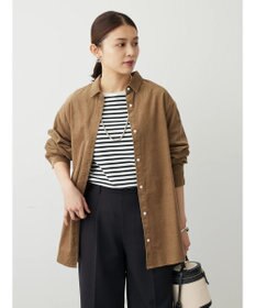 Green Parks 柔らかい細コールシャツ