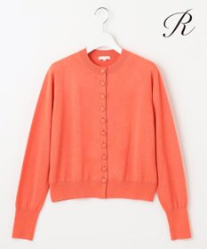 23区 【R(アール)】ファインウール ニットカーディガン オレンジ系