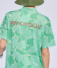 PW CIRCULUS 【MEN】WATER SURFACE プリントモックネックT ゴルフ